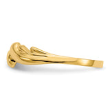 14k Polished Wave Ring D111