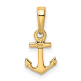 14k Mini Anchor Pendant K3087