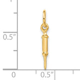 14k Doctors Syringe Charm A2938