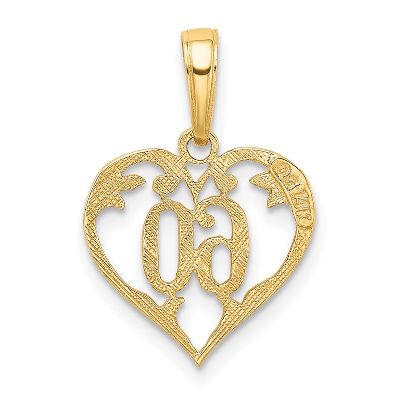 14k 60 Heart Pendant K2616