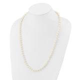 14k 7-8mm White Near-Round Freshwater Cultured Pearl 16 inch Necklace WPN070