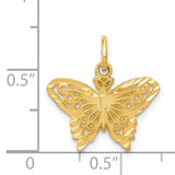 14k Butterfly Charm M658