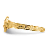 14K Diamond-cut Sand Dollar Toe Ring K3832