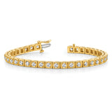 14k Complete 3.75 carat Round VS Diamond 4-prong 7 inch Tennis Bracelet X2163VS