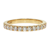 14k Yellow Gold 0.49ctw Diamond Wedding Band Size 6.5