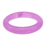 Lady's 14mm Genuine Lavender Jade Large Bangle Bracelet