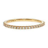 14K Yellow Gold Prong-Set Diamond Wedding Band | 0.25ctw