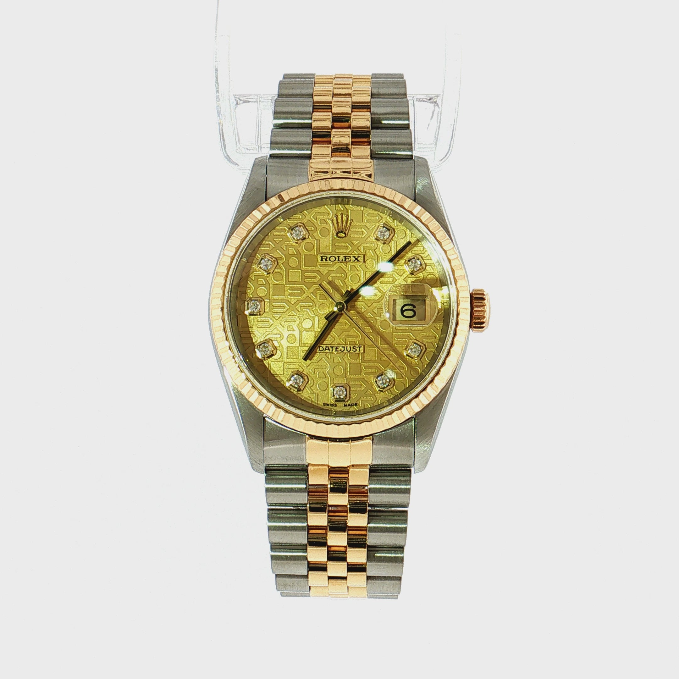 ジバンシーアニバーサリーキット Rolex Datejust 16233 Jubilee Diamond Anniversary Dial – Motif Jewelers