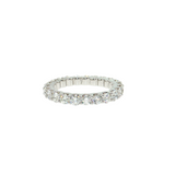 Platinum Diamond Eternity Wedding Band Size 5 | 2.00ctw Round Diamonds